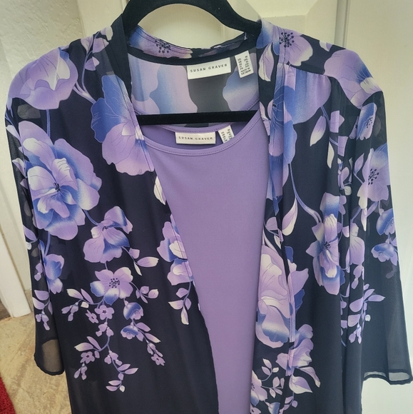 Susan Graver Tops - Susan Graver Jacket and Shell